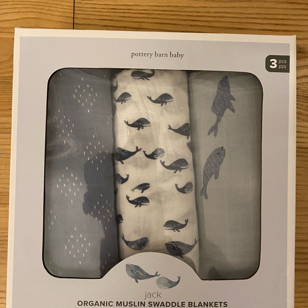 Pottery Barn Baby swaddles